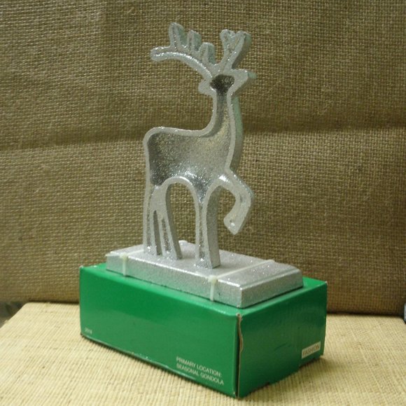 Holiday Silver Reindeer Stocking Holder - Picture 7 of 16